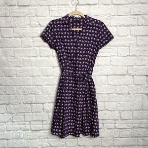 BROOKS BROTHERS | Floral Shirt Tie Dress N267